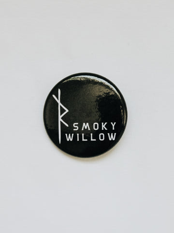 Smoky Willow Button Pin