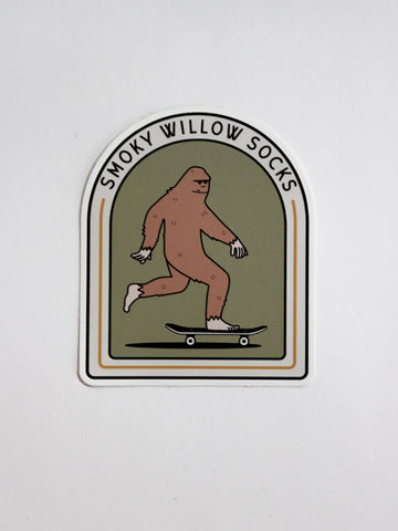 Skater Squatch Sticker